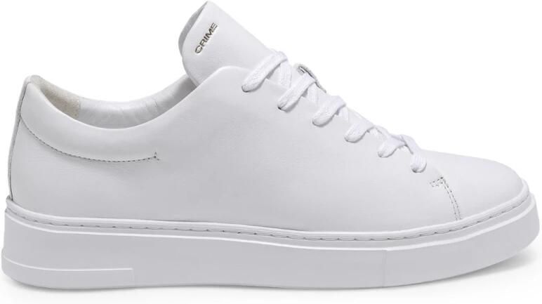 Crime London Witte leren sneakers