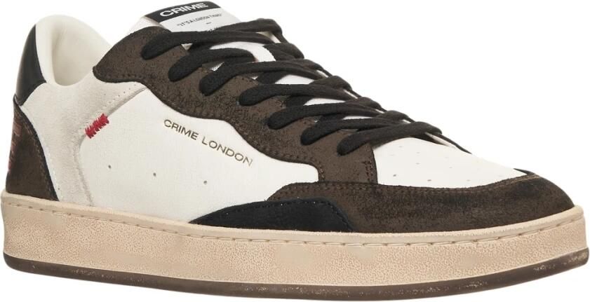Crime London Witte Sneakers Aw25 Urban Stijl