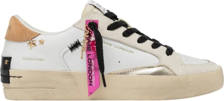 Crime London Witte Sneakers voor een stijlvolle look