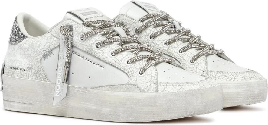 Crime London Witte Sneakers voor een Urban Stijl
