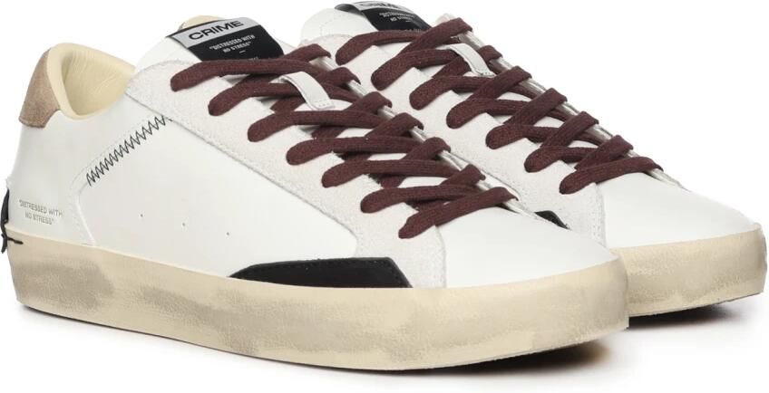 Crime London Witte Sneakers voor nen en