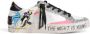 Crime London Textiel Accenten Leren Sneaker Dames Collectie White Dames - Thumbnail 1