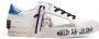Crime London Witte Leren Sneaker met Stoffen Detail White Dames - Thumbnail 5