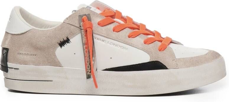 Crime London Desert Suede Sneakers met Fluorescerende Accenten