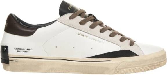 Crime London Distressed Leren Sneakers Aw25