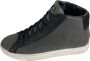 Crime London Essential High Heren Sneaker Donkergrijs Grijs Heren - Thumbnail 1