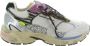 Crime London dames sneaker Goodchaos suède en mesh wit zilver leopardprint - Thumbnail 2