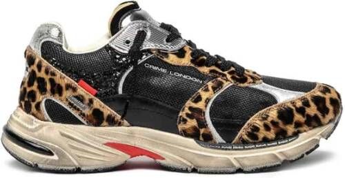 Crime London Gevlekte hardloopschoenen met logotong