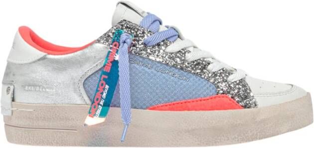 Crime London Glitter Zilver Sneakers