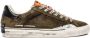 Crime London Groene Suède Sneakers met Logodetails - Thumbnail 1