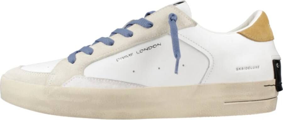 Crime London Heren SK8 Deluxe Sneakers White Heren