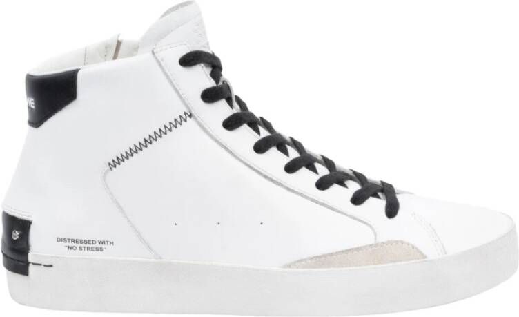 Crime London Hoge Witte Schoen White Heren
