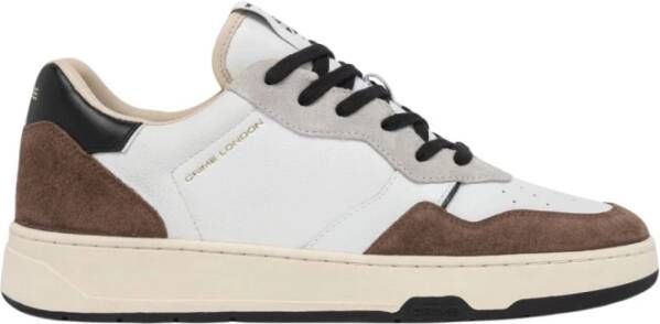 Crime London Klassieke witte sneakers voor tijdloze stijl