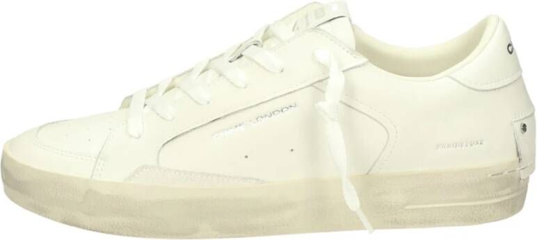 Crime London Witte Leren Sneakers met Bandzool White Heren - Foto 7