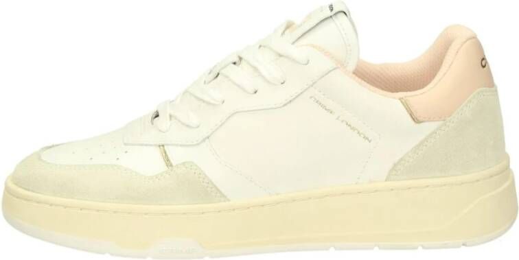 Crime London Klassieke Leren Sneakers Lente Zomer Collectie White Dames