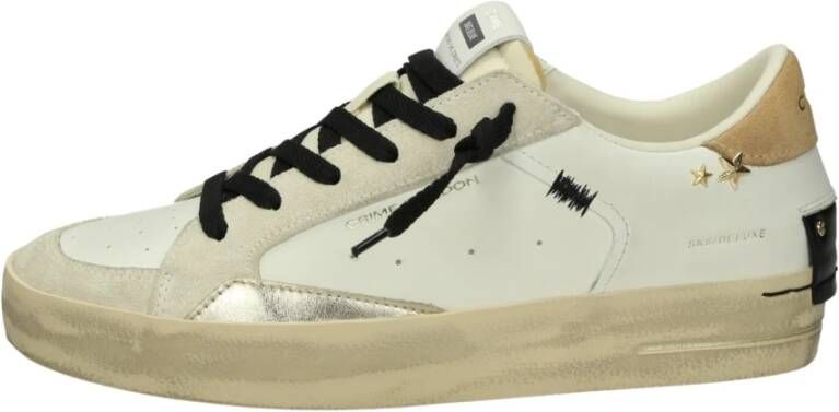 Crime London Lage Top Leren Sneakers