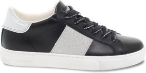 Crime London Leren Glitter Sneakers voor Dames Zwart Dames