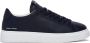Crime London Blauwe Leren Sneaker met Witte Details Blue Heren - Thumbnail 1