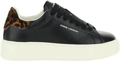 Crime London Leren Sneakers met Bedrukt Logo