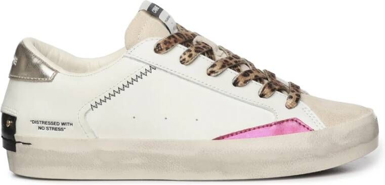 Crime London Leren Sneakers met Metalen Details