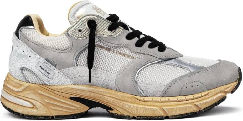 Crime London Lichtgrijze Sneakers