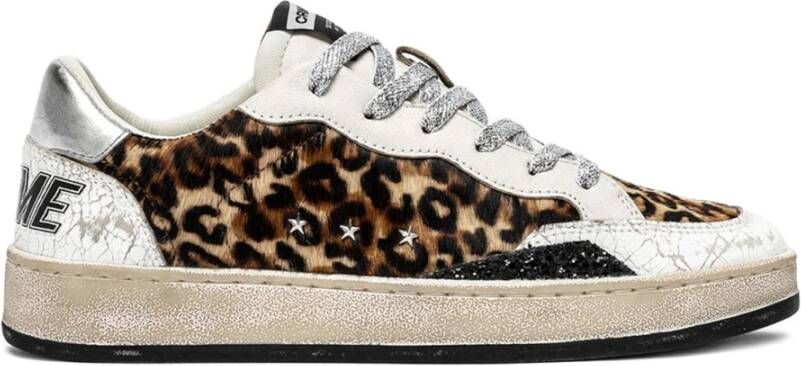 Crime London Luipaardprint Sneakers met Glitter Inzetstukken