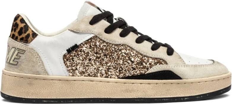 Crime London Multicolor Sneakers met Luipaardprint