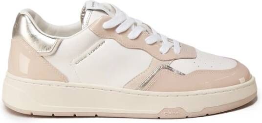 Crime London Nude Sunglow Leren Sneakers voor Vrouwen Beige Dames