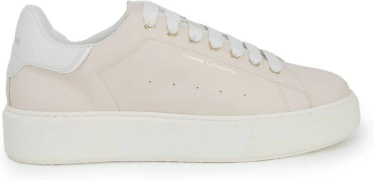 Crime London Roze Leren Sneakers met Rubberen Zool Multicolor Dames
