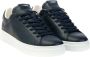 Crime London Blauwe Leren Sneaker met Witte Details Blue Heren - Thumbnail 1