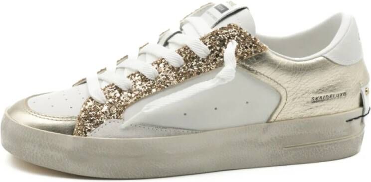 Crime London Gouden Glitter Sneakers Multicolor Dames