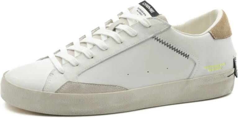 Crime London City Lights Sneaker Geel White Heren