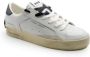Crime London Witte leren sportieve sneakers met rubberen zool White - Thumbnail 21