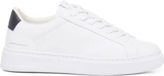 Crime London Witte Leren Sneakers met Ronde Neus en Logo Patch White Heren - Foto 6