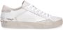 Crime London Witte Leren Sneakers met Off White Suède Details White Heren - Thumbnail 1