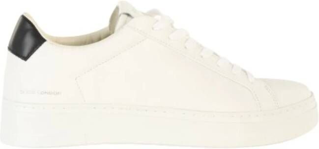 Crime London Witte Leren Sneakers met Ronde Neus en Logo Patch White Heren - Foto 5