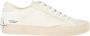 Crime London Witte Leren Sneakers met Off White Suède Details White Heren - Thumbnail 10