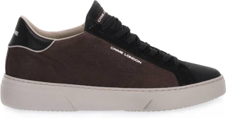 Crime London Stijlvolle Sneakers voor Mannen en Vrouwen Brown Heren