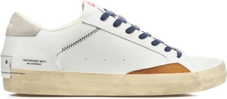 Crime London Vernielde Contrast Sneakers White Heren