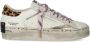 Crime London Versleten Platform Sneaker met Dierenprint - Thumbnail 1