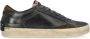Crime London Vintage Distressed High-Top Sneakers - Thumbnail 1