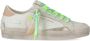 Crime London Vintage Witte Sneaker met Gouden Details - Thumbnail 2
