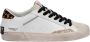 Crime London Witte Distressed Luipaard Sneakers White Dames - Thumbnail 1