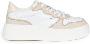 Crime London Witte en Roze Lage Sneakers Wit Dames