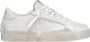 Crime London Witte Leren Sneakers met Bandzool White Heren - Thumbnail 1