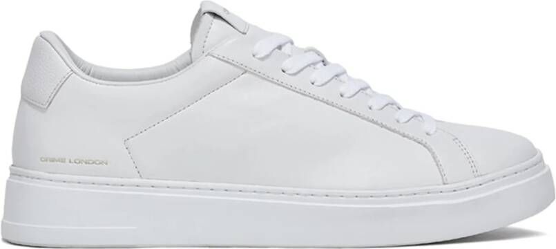 Crime London Witte leren sneakers gemaakt in Italië White Heren