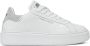 Crime London Witte leren sneakers met zilveren hak - Thumbnail 1