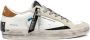 Crime London Witte Leren Sneakers Suède Inzetstukken - Thumbnail 1