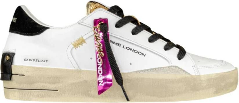 Crime London Witte Sleehak Sneakers