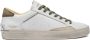 Crime London Witte Sneaker met Olijfgroene Details White Heren - Thumbnail 1